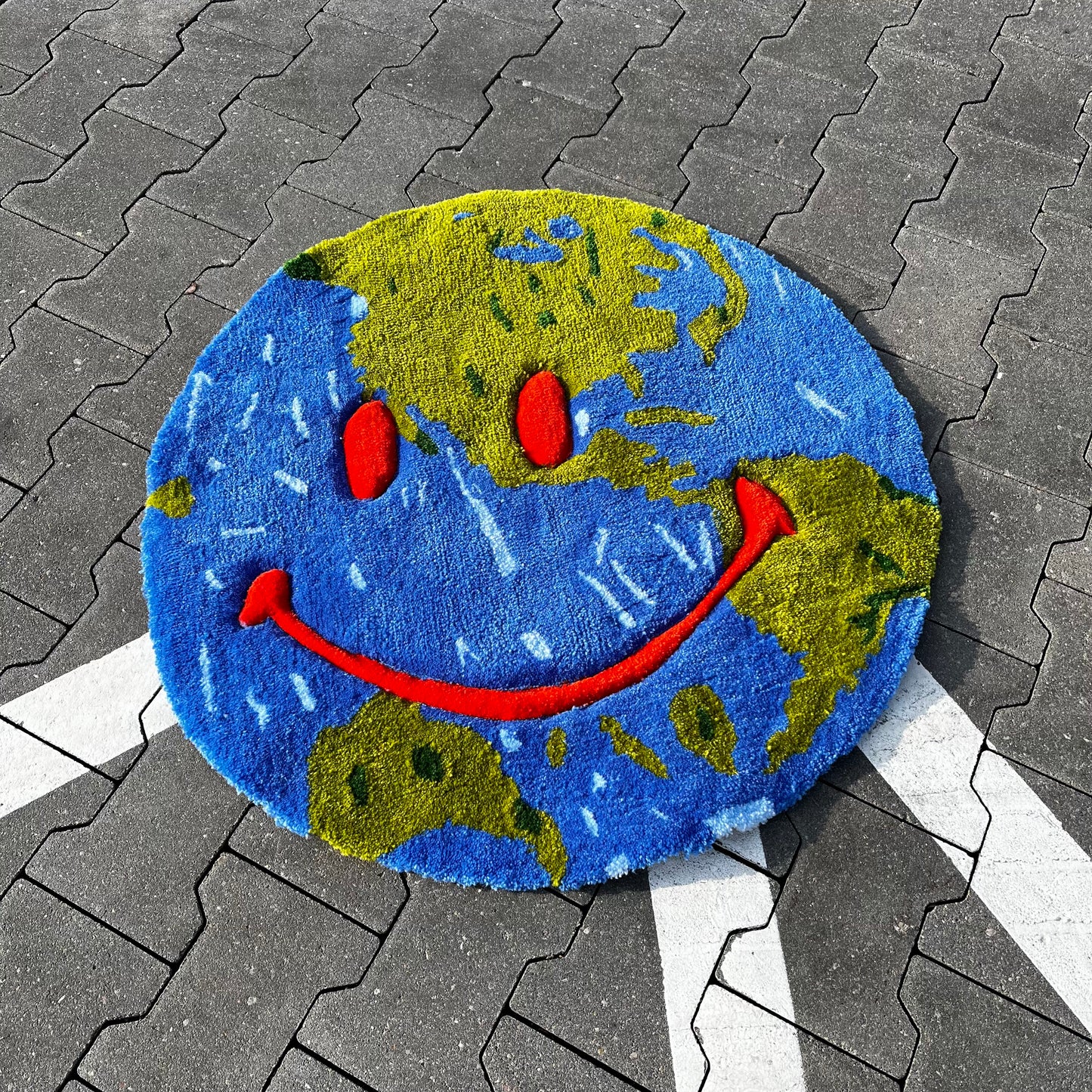 Astroworld Smiley custom Rug - Rugsly
