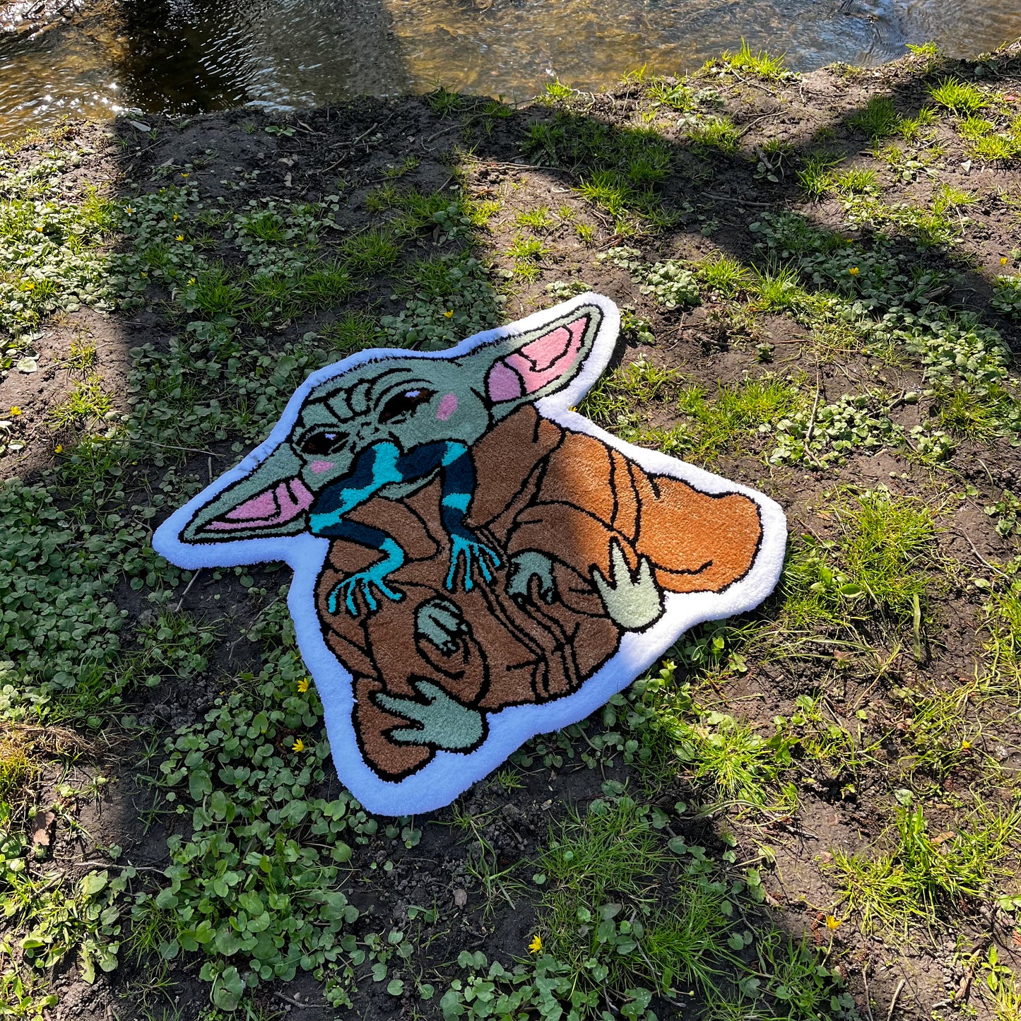 Baby Yoda custom Rug - Rugsly