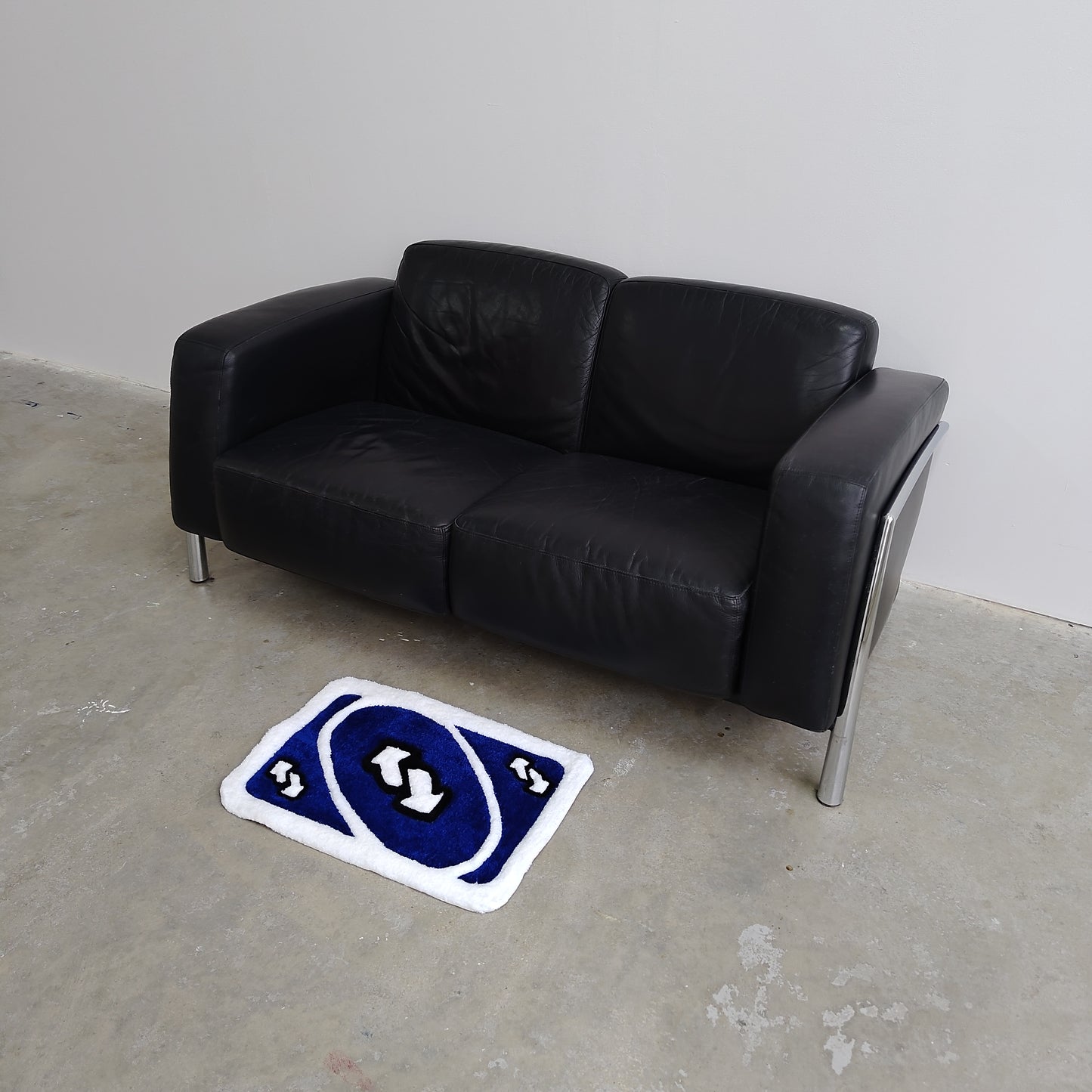 Blue Uno Reverse Card custom Rug - Rugsly