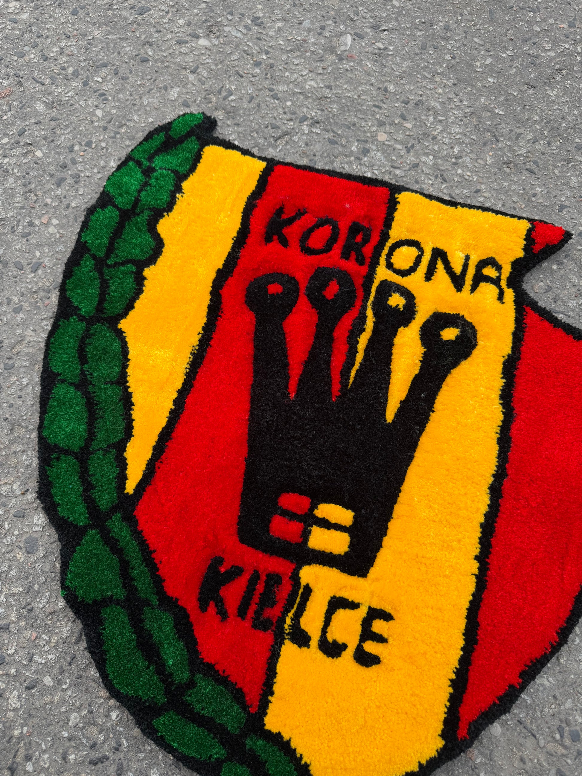 Korona Kielce custom Rug (Gotowy do wysyłki) - Rugsly