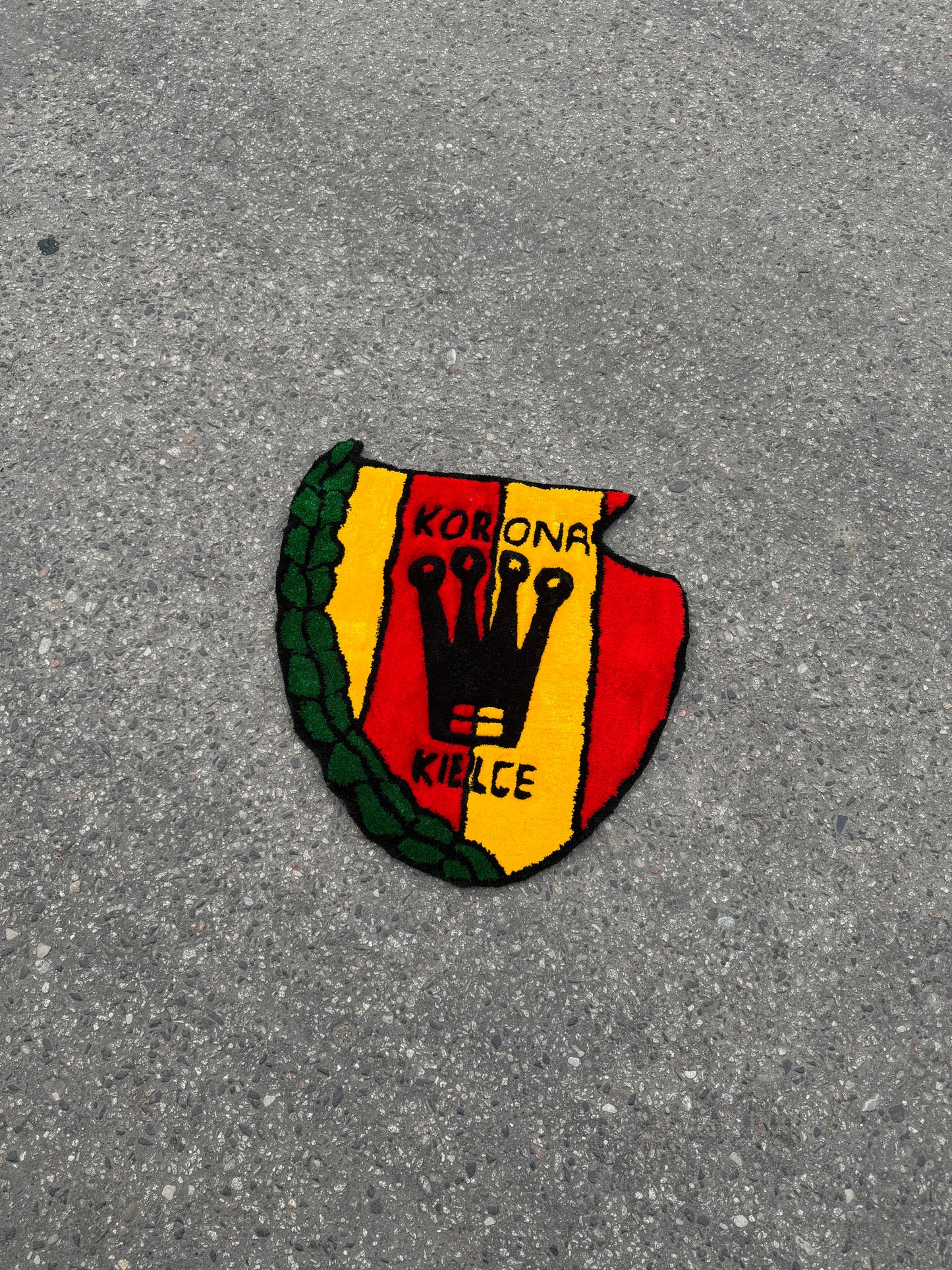 Korona Kielce custom Rug (Gotowy do wysyłki) - Rugsly