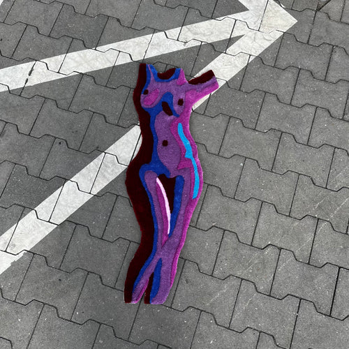 3D Figure Pink custom Rug - Rugsly