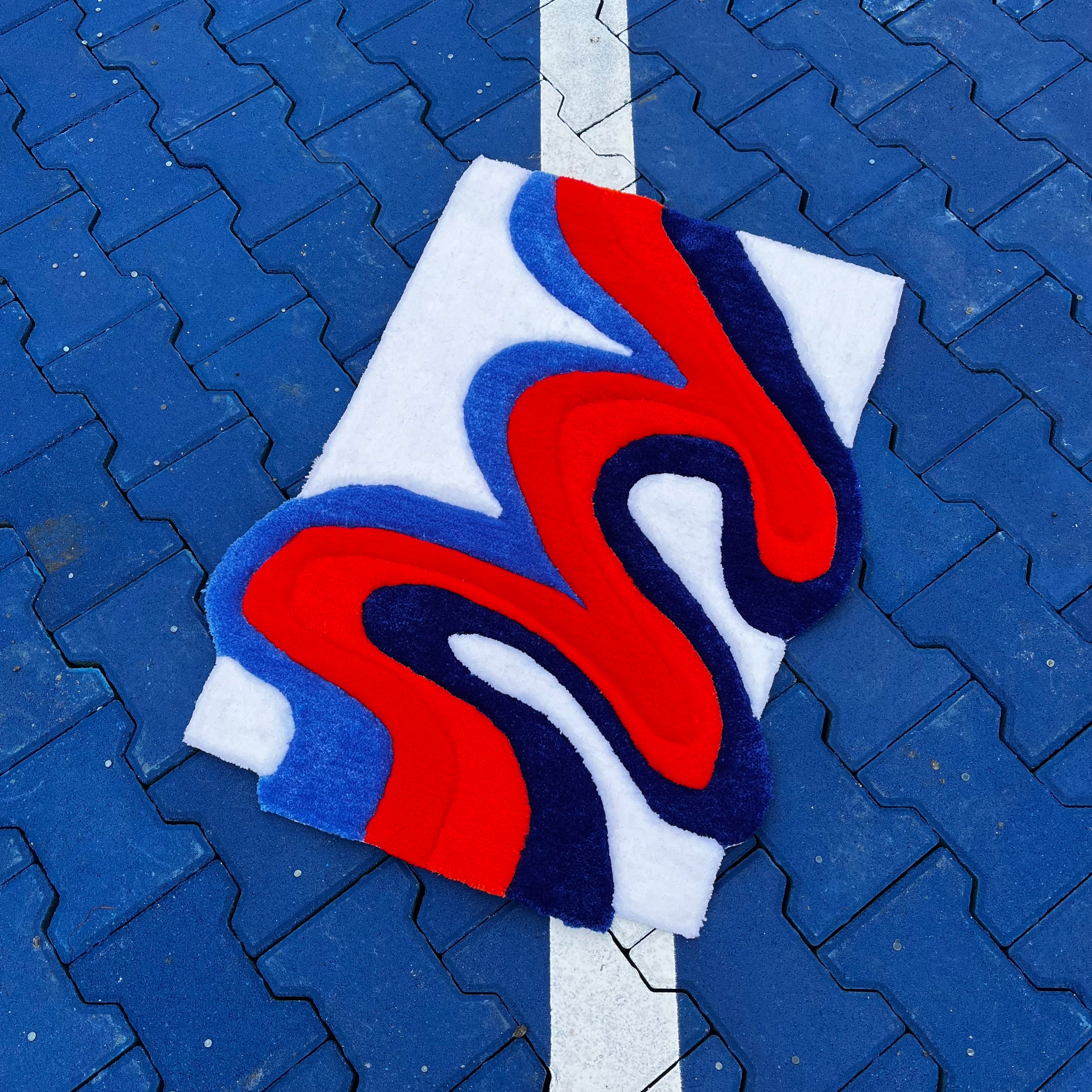 Wavy Abstract Rug - Rugsly