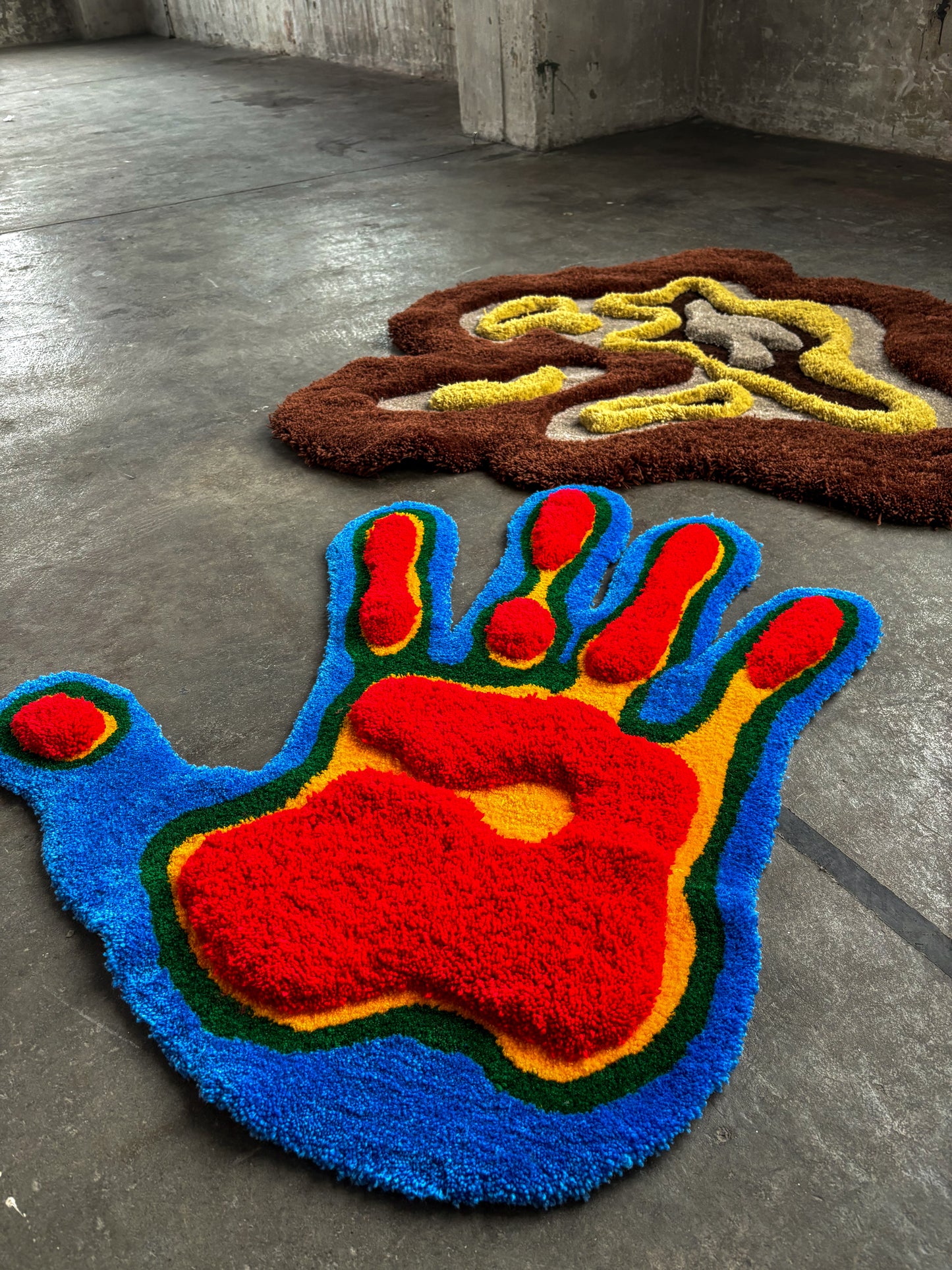 Thermal 3D Hand custom Rug - Rugsly