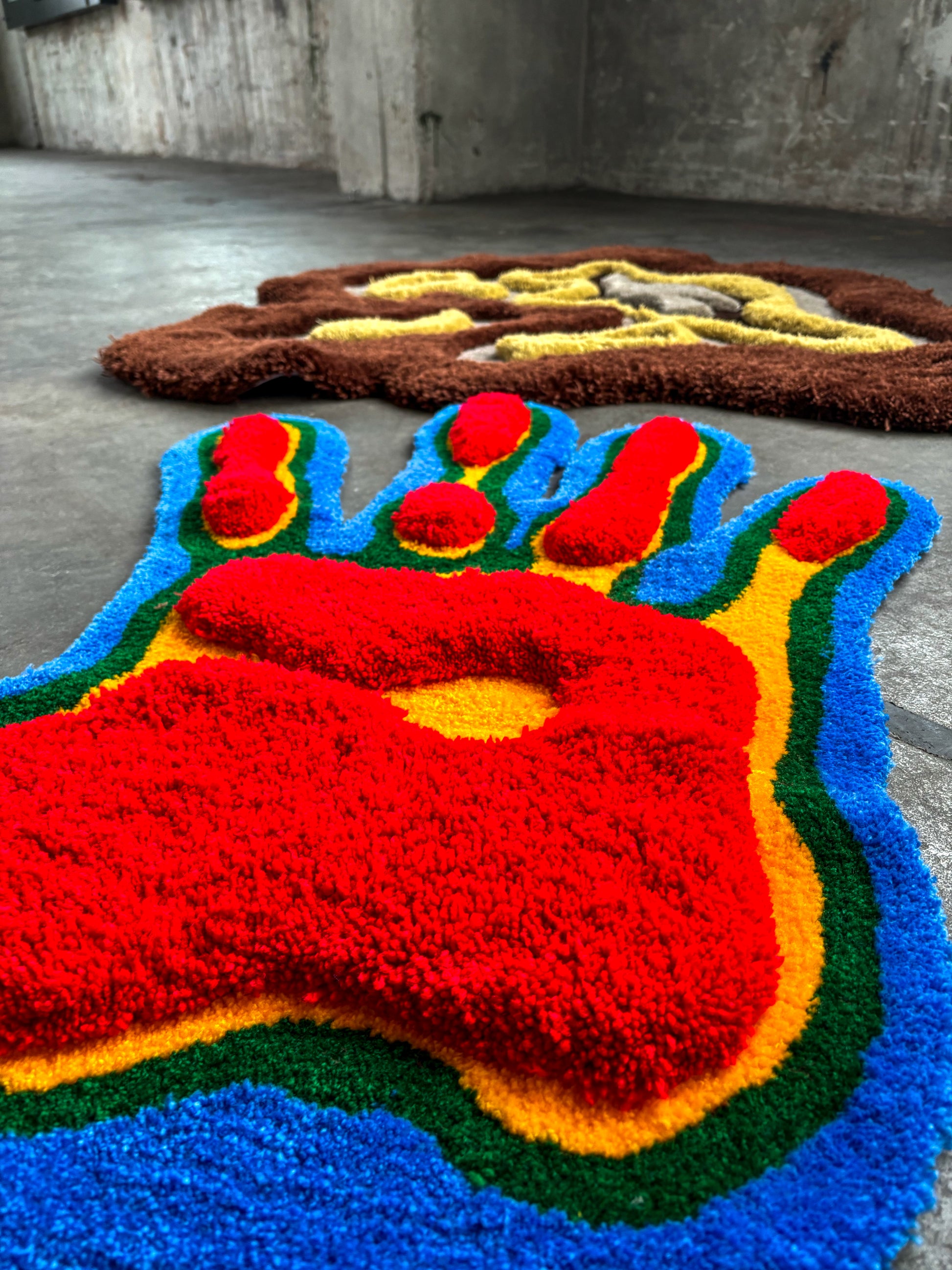 Thermal 3D Hand custom Rug - Rugsly