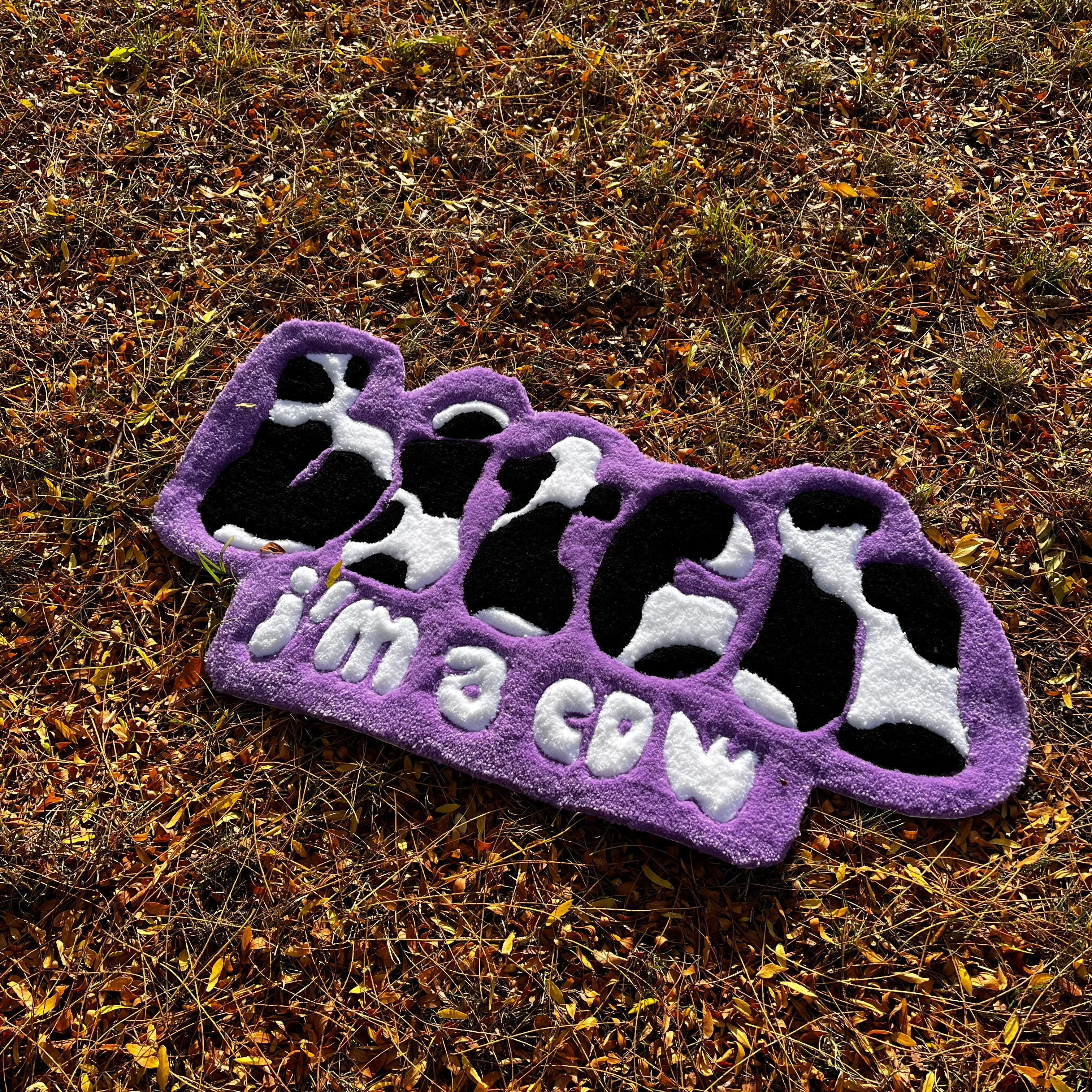 Bitch i'm a Cow Rug - Rugsly