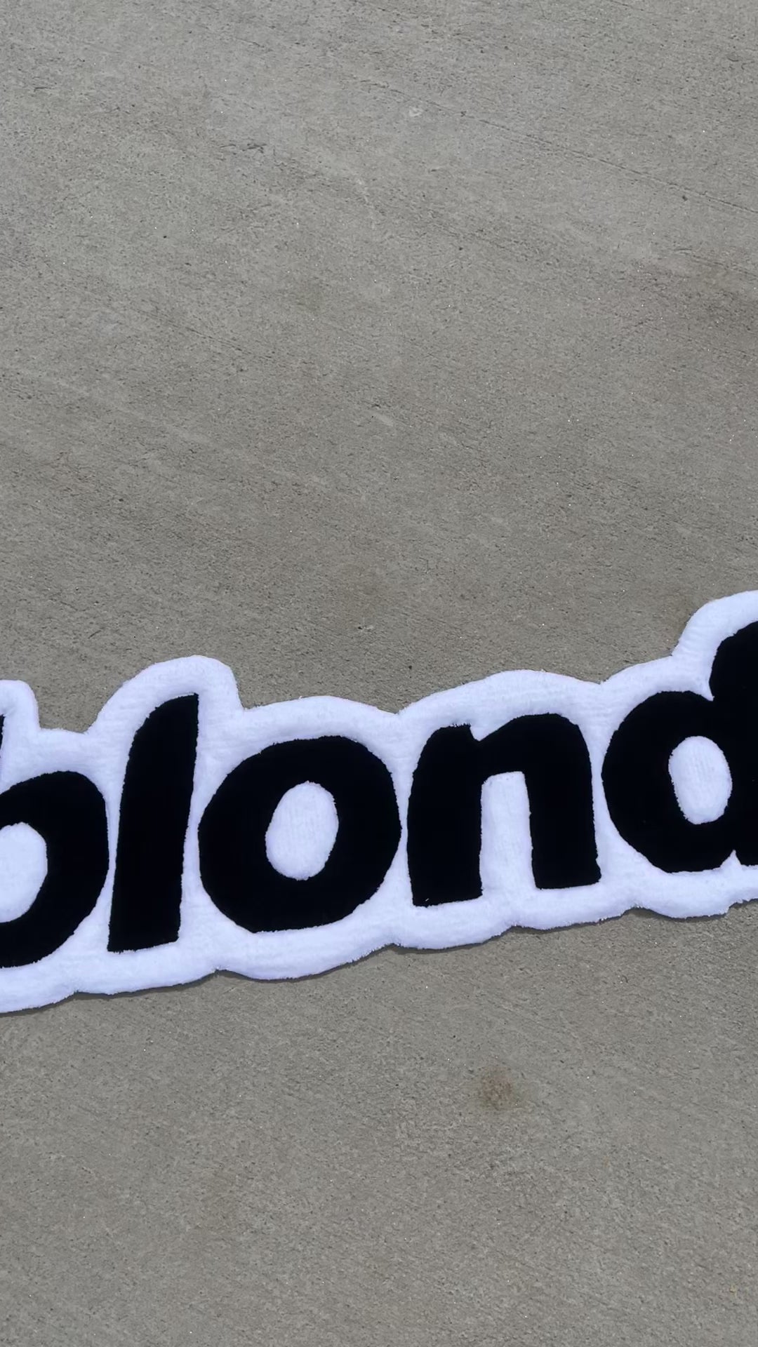 Blonde custom Rug